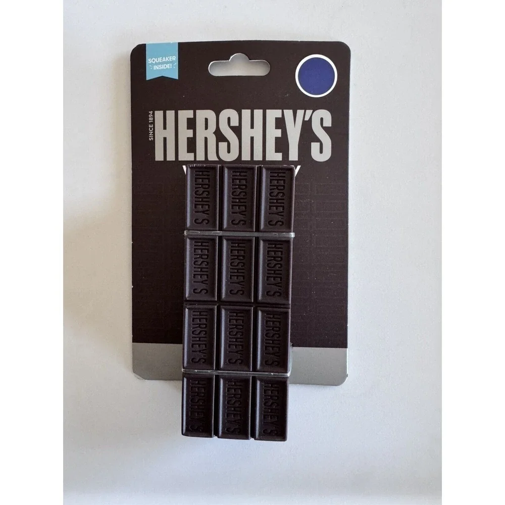 Hersheys's Vinyl Dog Toy, Squeaker Inside, 4 Inch Thick, Tough Chewer, NWT